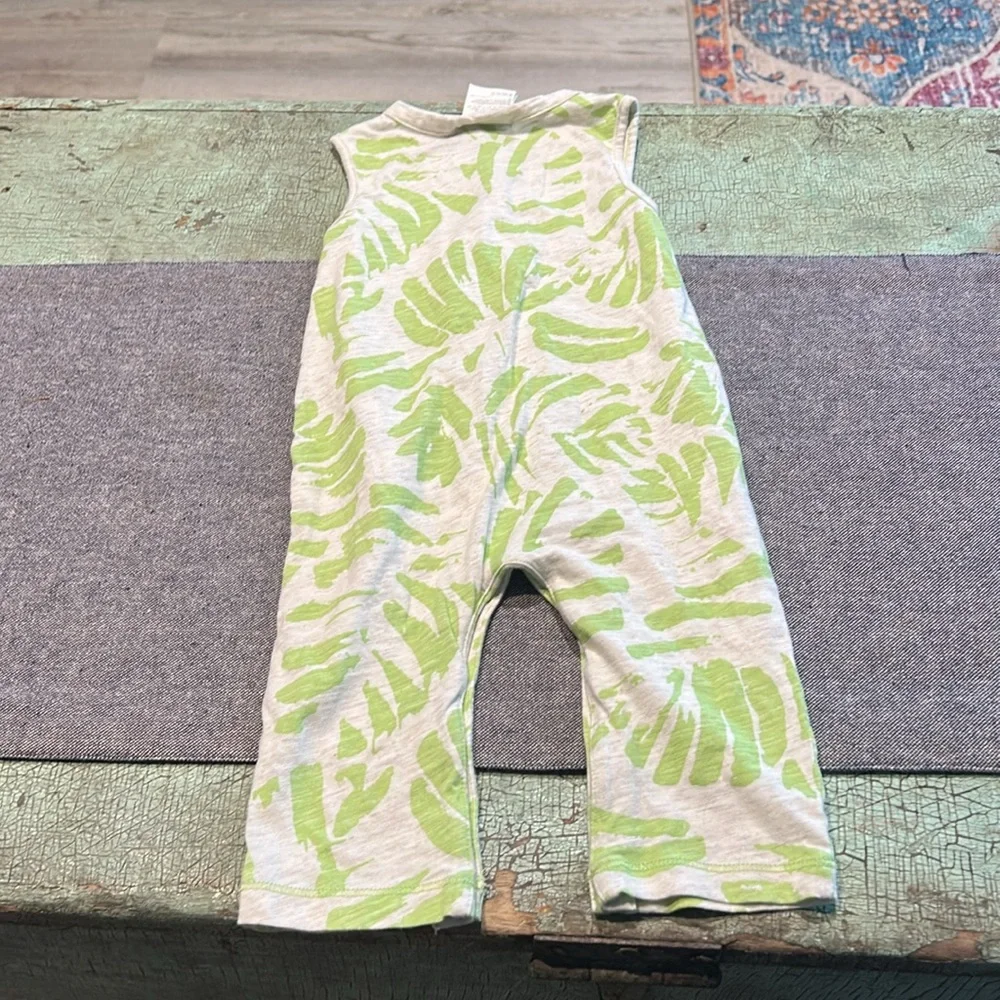 Gender Neutral 3-6 month one piece rompers - hedgehog shorts, Palm Long Pants